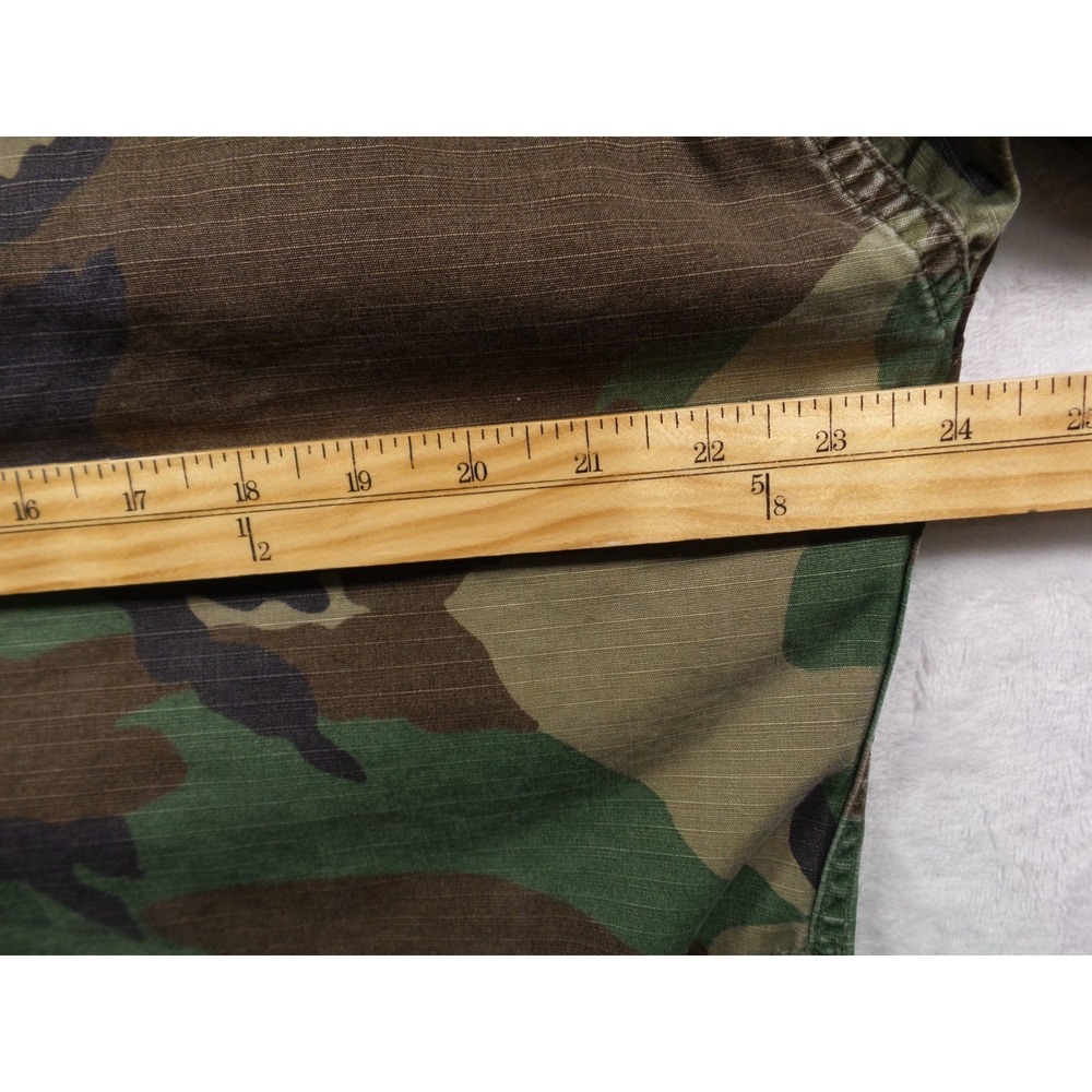 Military Coat Mens Size Medium Regular Green Woodland Camo BDU Combat Marines - Picture 9 of 13
